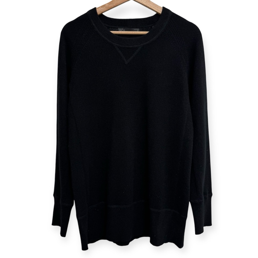 QOR Crew Neck Long Sleeve 100% Cashmere Sweater Medium